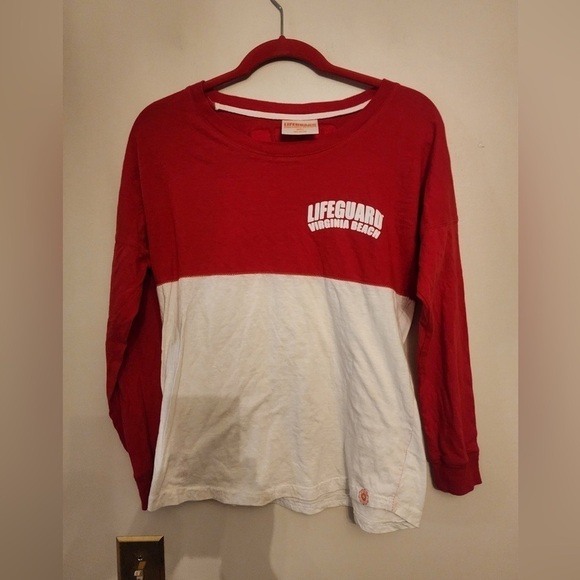 Womens lifeguard long sleeve shirt Virginia Beach size small - Picture 1 of 3